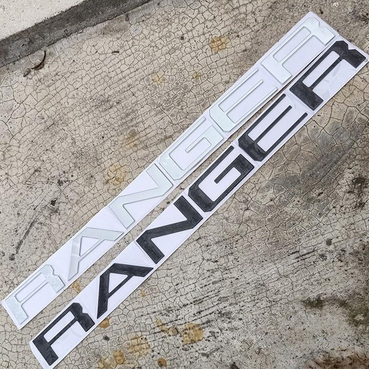 Logo Chữ RANGER 3D Nổi Dán Trang Trí Đuôi Xe Ford Ranger