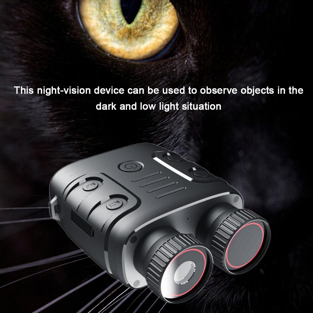 1080P Portable Binocular Infrared Night-Visions Device Day Night Use Photo Video Taking 5X Digital Zoom 300M Full Dark Viewing Distance for Outdoor Hunt Boating Journey