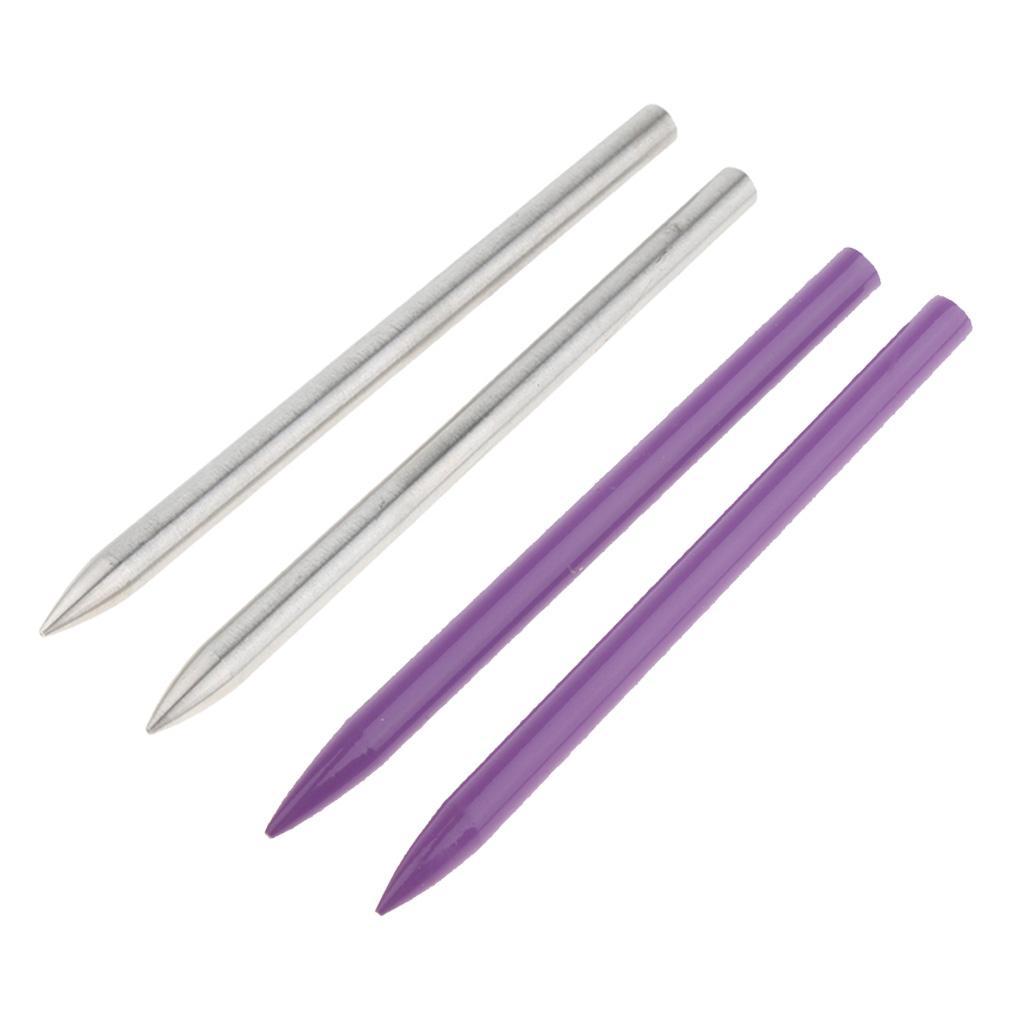 4-Pack Lacing Needles Stainless Steel Paracord Lacing Needles Bracelet Paracord Weaving Tool for Camping Hiking Travel Backpacking Survival