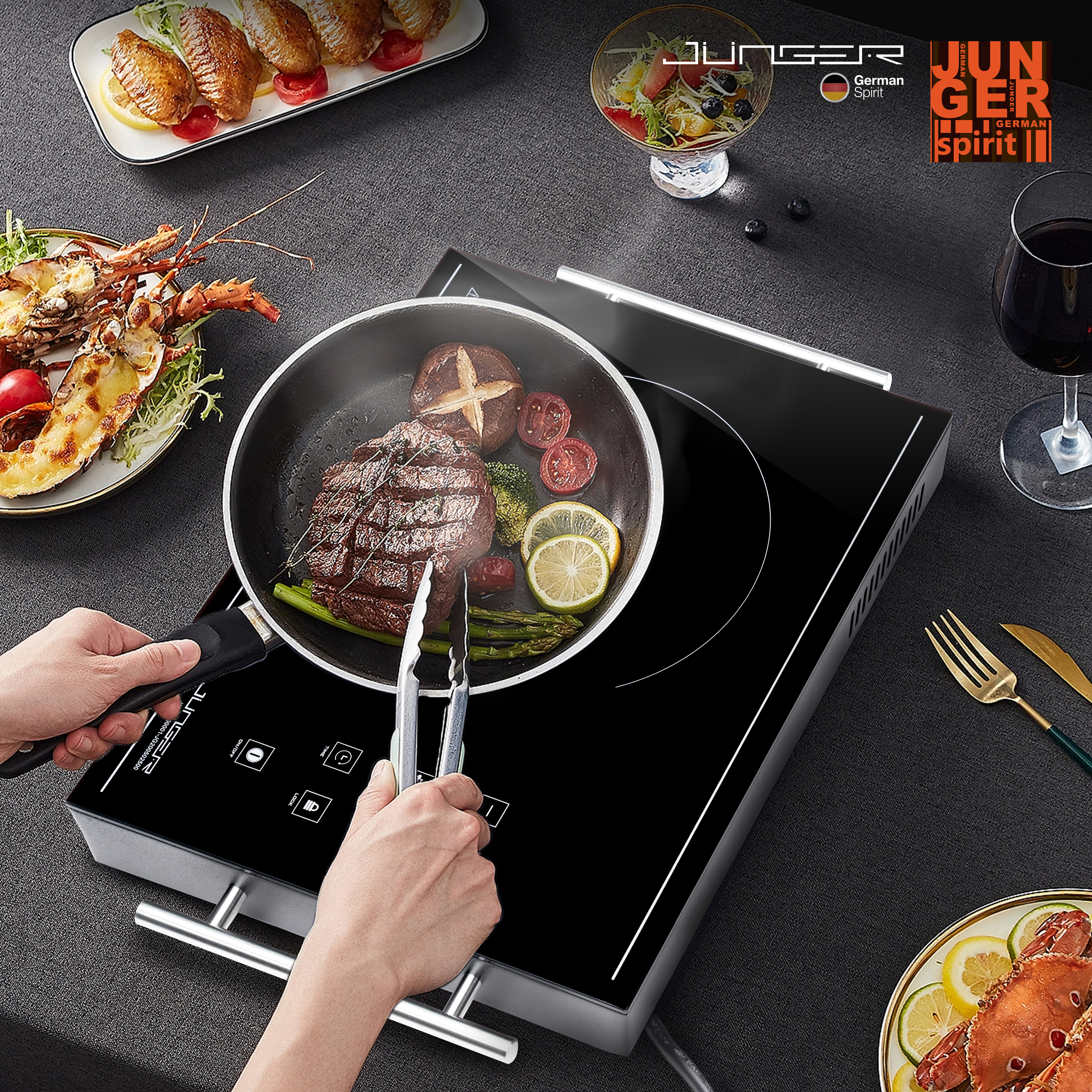 Bếp hồng ngoại đơn Junger ASC-86 | Công cuất 2000W - Không Kén Nồi | Bảo hành 12 tháng hàng chính hãng