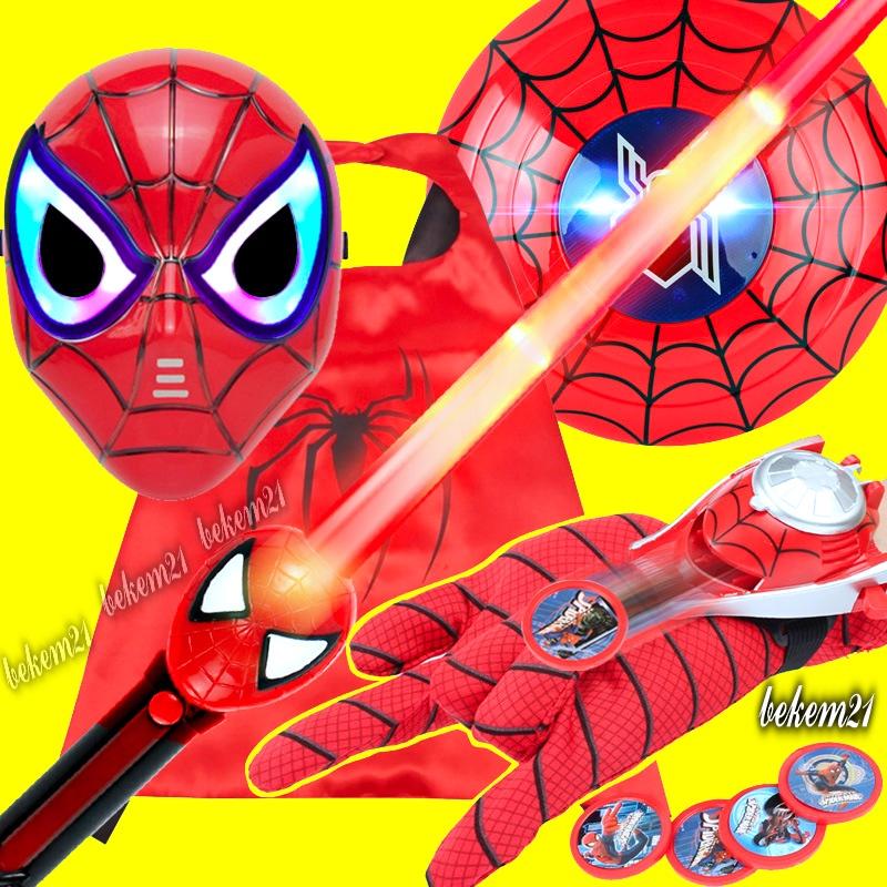 50 MẪU Mặt nạ siêu nhân và khiên phát sáng-Mặt nạ trung thu người sắt,người nhện spiderman có đèn có nhạc
