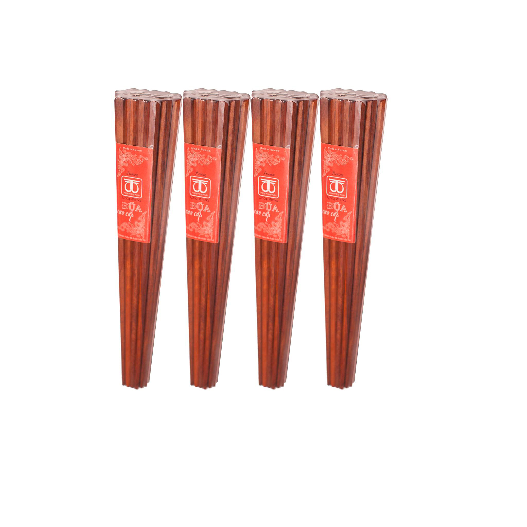 COMBO 4 BỘ 40 ĐÔI ĐŨA ĂN CAO CẤP ĐŨA ĐẸP ĐŨA SẠCH.GỖ CẨM THÂN 8 CẠNH