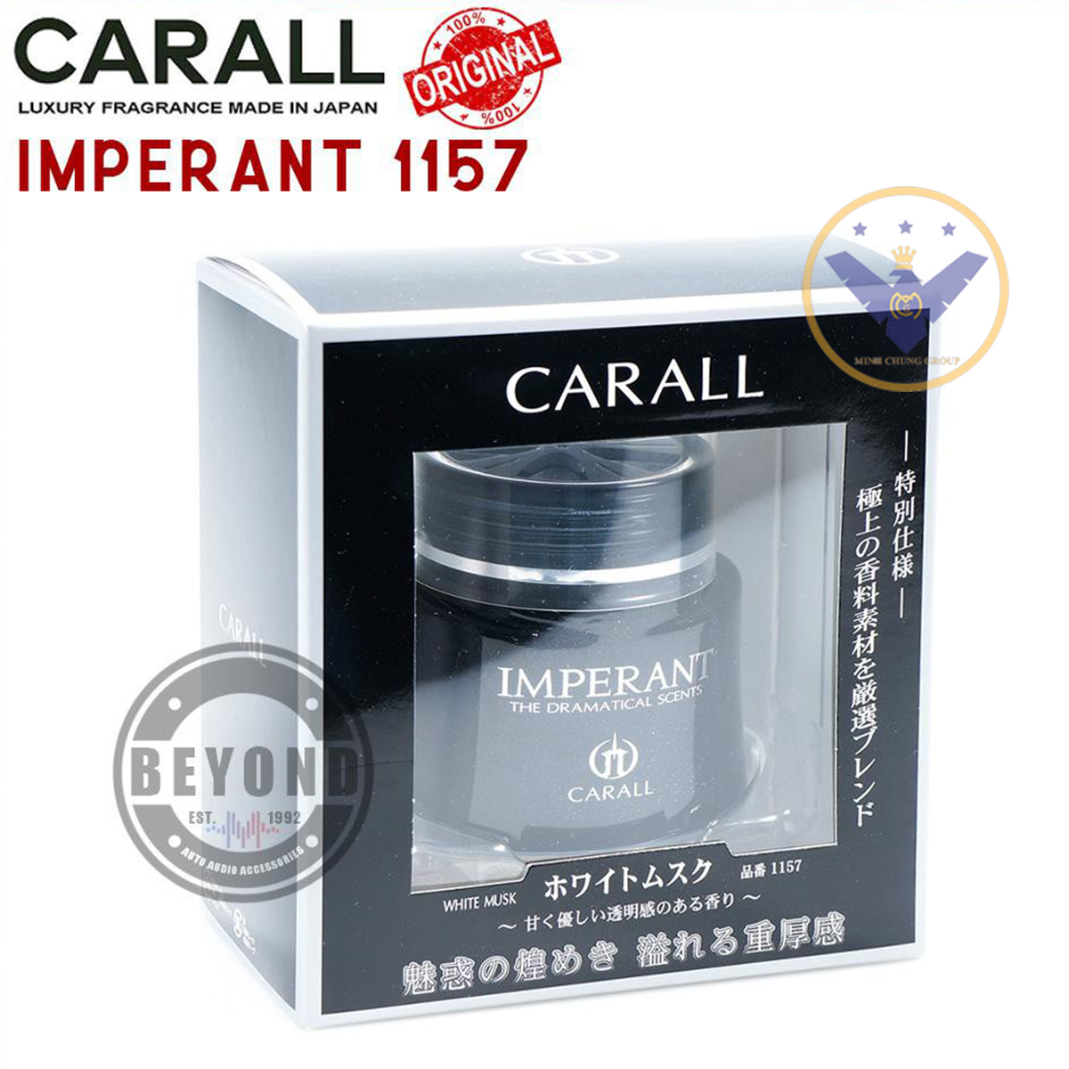 Nước hoa xe hơi gắn taplo ô tô Carall Imperant hương thơm tự nhiên 100% - 138ml