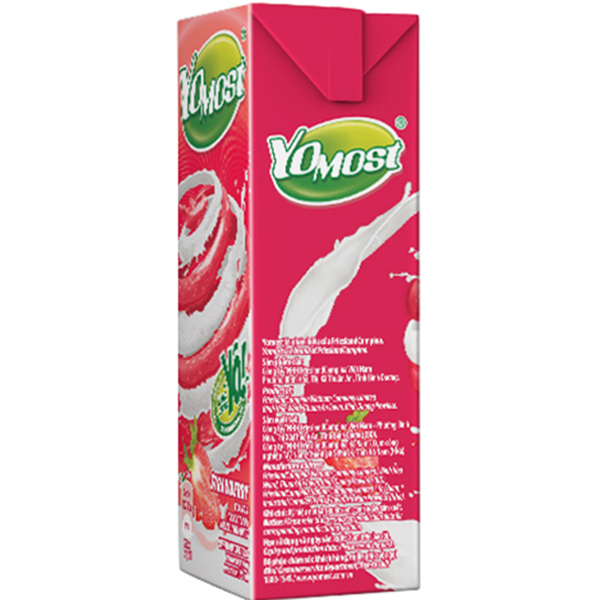 Thùng 48 Hộp Sữa Chua Lên Men Tự Nhiên Yomost Vị Dâu (170ml/Hộp)