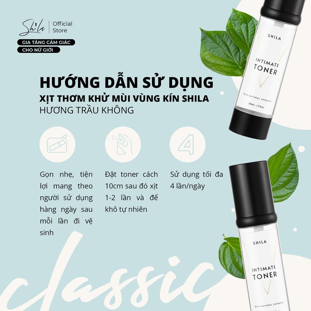 Combo 2 chai xịt se khít vùng kín Shila 50ml (Shila Intimate Toner