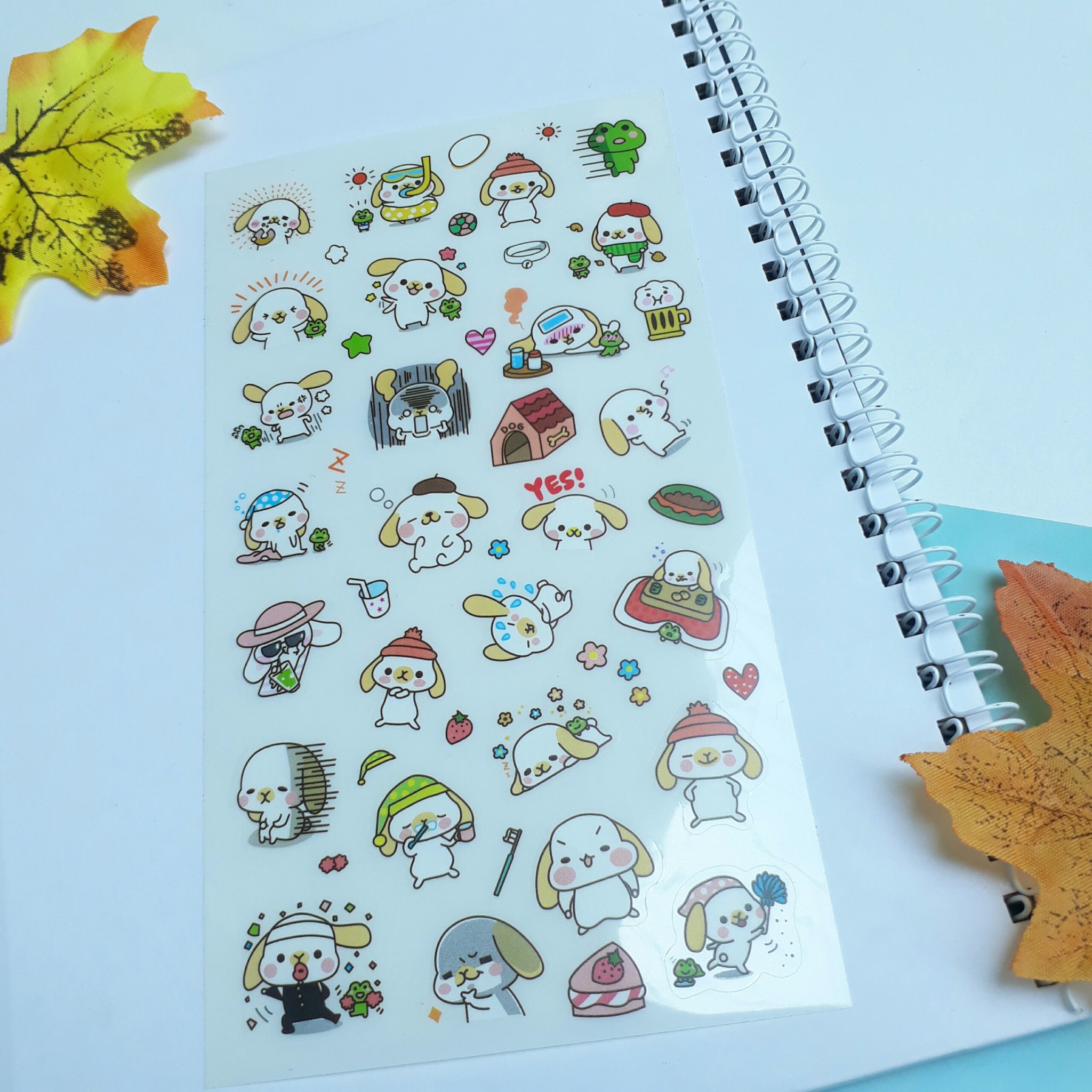 Bộ 6 Miếng Sticker Cún Con Happy