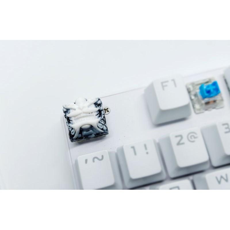 Keycap Shishi Clone tone trắng đen trang trí bàn phím cơ gaming