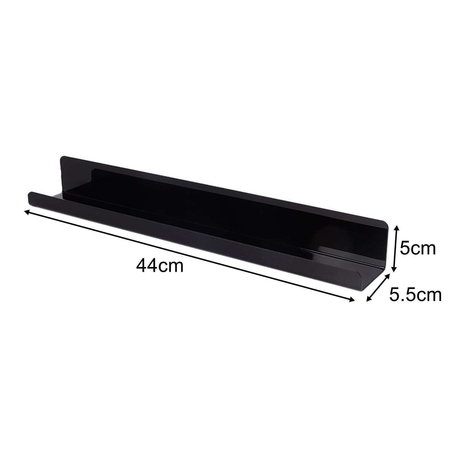 2x Acrylic Bookshelf Book Display Shelf for Kitchen Bedroom Hallway