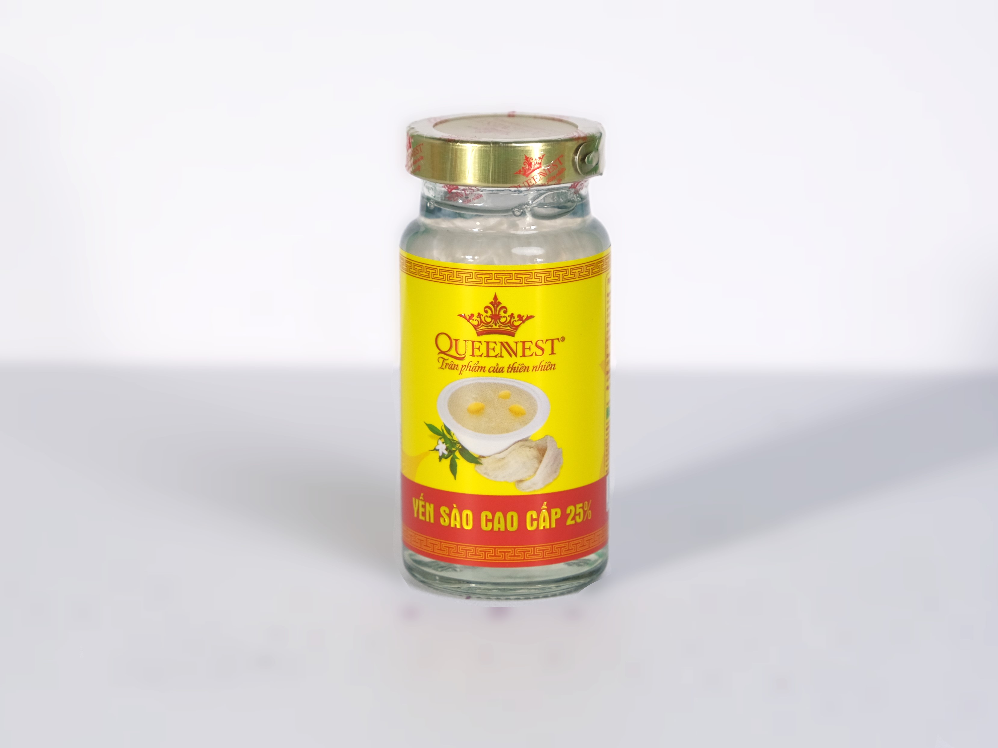 Yến sào cao cấp Queennest 25% - hũ150ml (hộp 2 hũ), vị truyền thống - hàng chính hãng
