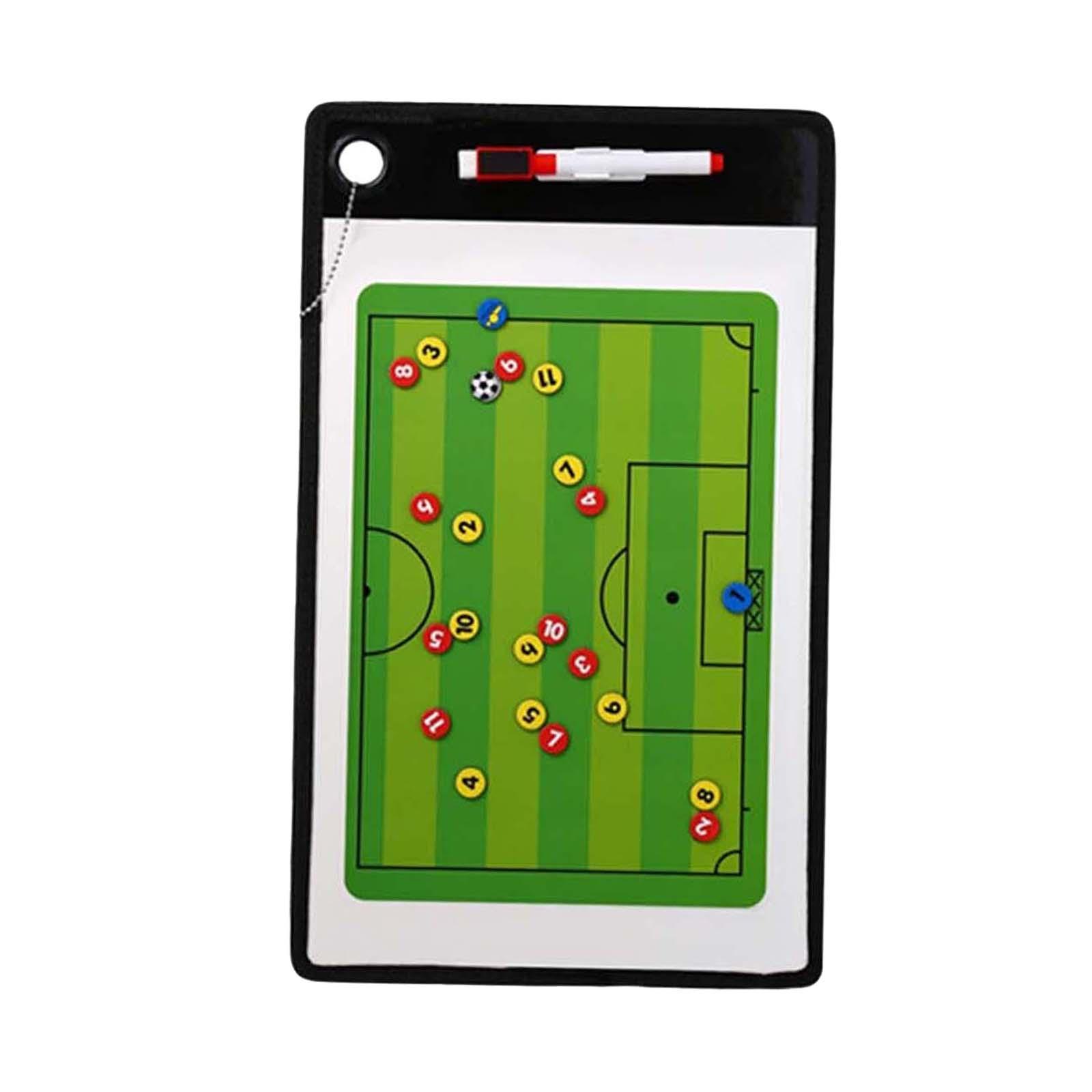 Double Sided Coaches Board Basketball Soccer Strategy Board Training Aid