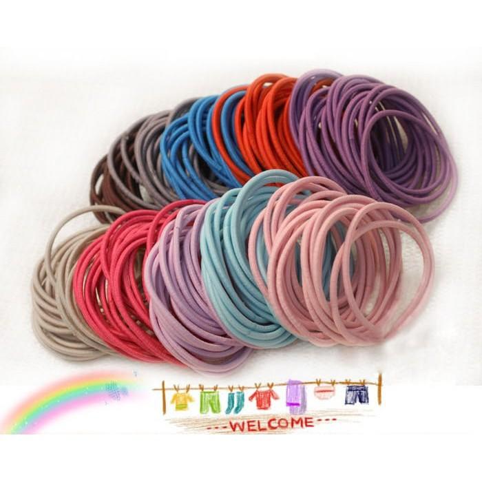 Chun Cột Tóc Trơn Nhiều Màu - MÀU XÁM