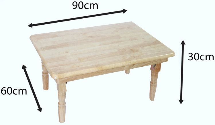 Bàn Trà Chân Tiện Phương Lâm (60 x 90 cm) - Màu Tự Nhiên