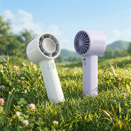 Quạt mini tích điện cầm tay Jisulife Handheld Fan Life10 4000mAh - Hàng chính hãng