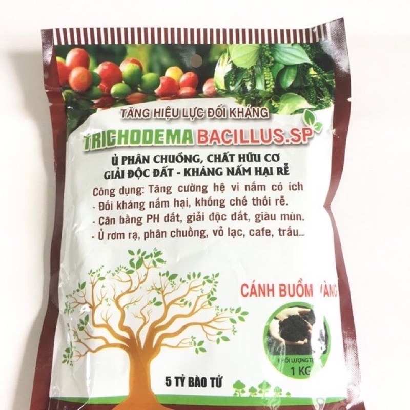 Nấm mem ủ Trichoderma ĐẶC BIỆT 1kg (phân giải hữu cơ, cung cấp vi sinh có lợi cho đất)