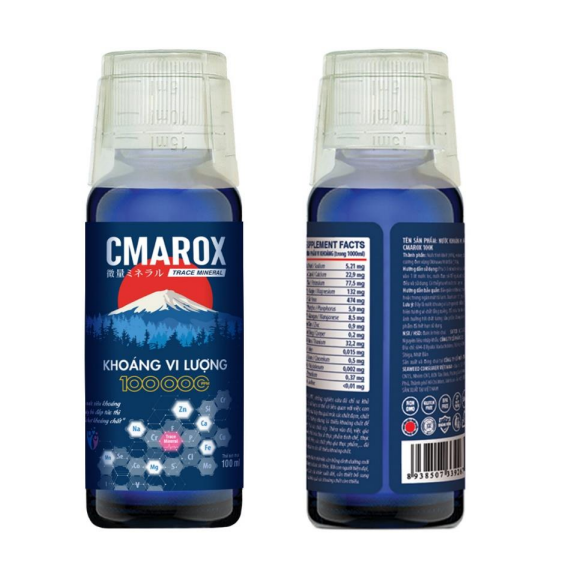 Khoáng Vi Lượng CMAROX 100.000ppm chai 100ml - Bổ Sung Khoáng Chất Cho Cơ Thể