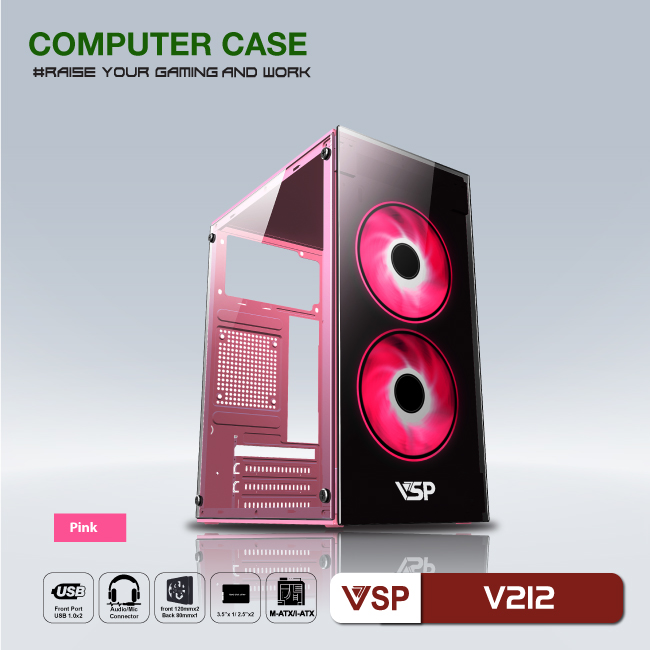 Case VSP home and Gaming V212 - JL - HÀNG CHÍNH HÃNG