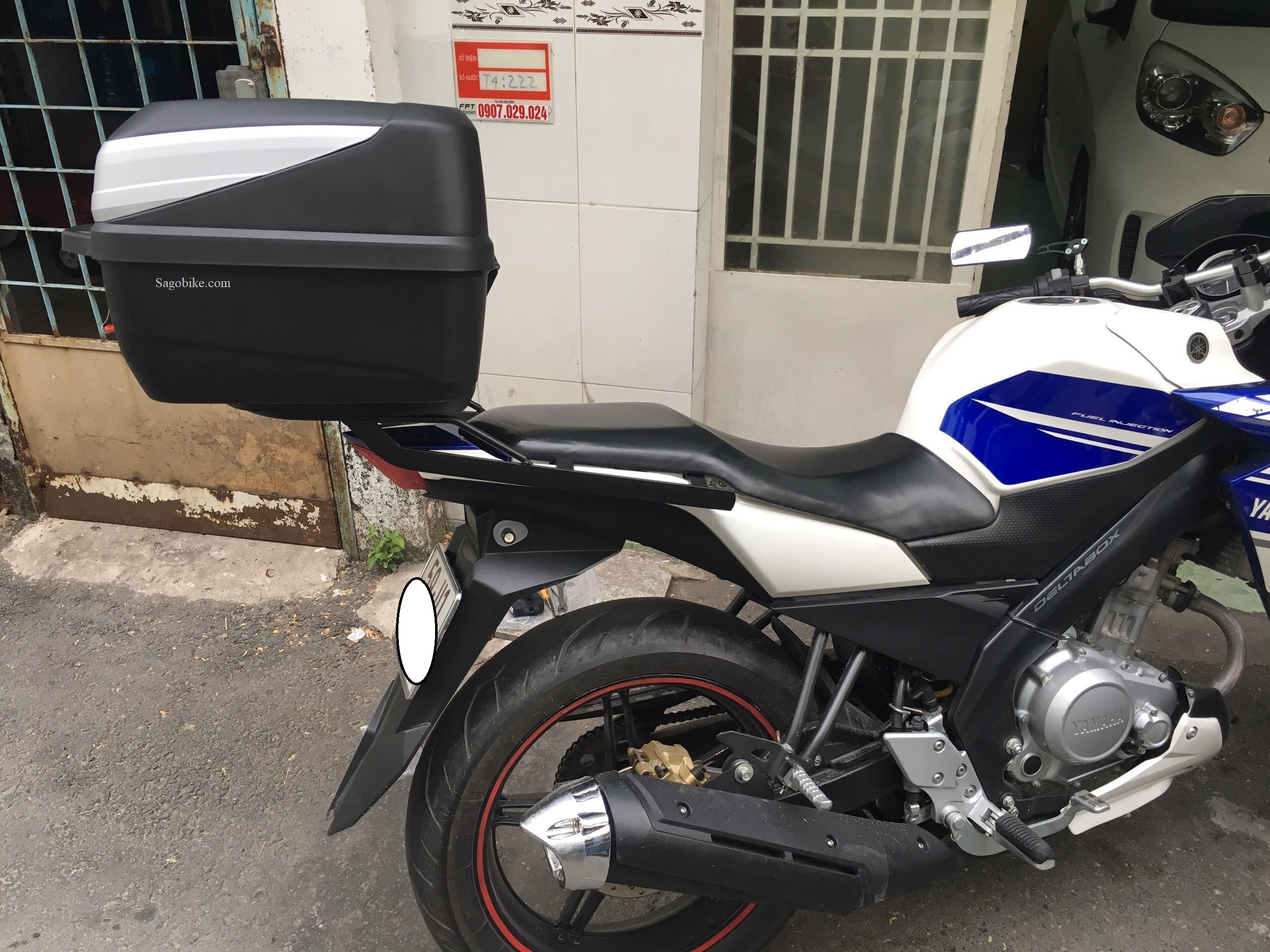 Thùng xe FZ 150i, thùng Givi B32N Bold và baga givi lắp cho xe FZ 150i