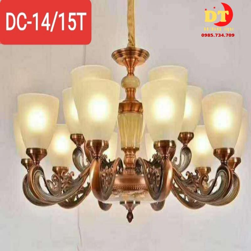 Đèn chùm  hiện đại tân cổ điển DOTHANH LIGHT 14, lắp phòng khách sang trọng cao cấp DCN