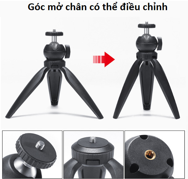 Chân máy ảnh điện thoại Ulanzi MT-01 + kẹp điện thoại hàng chính hãng.