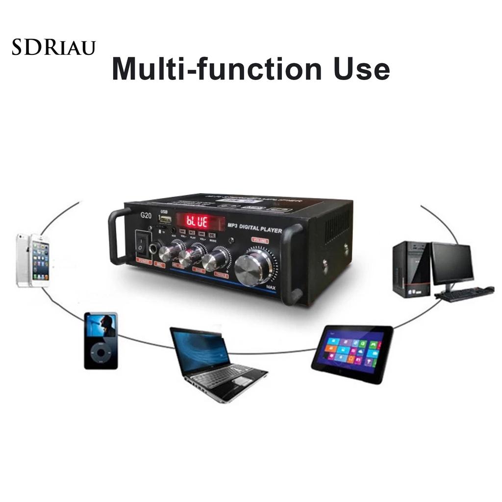 PEMG Wireless Bluetooth-compatible Amplifier Car Wireless Digital Amplifier Remote Control for Car