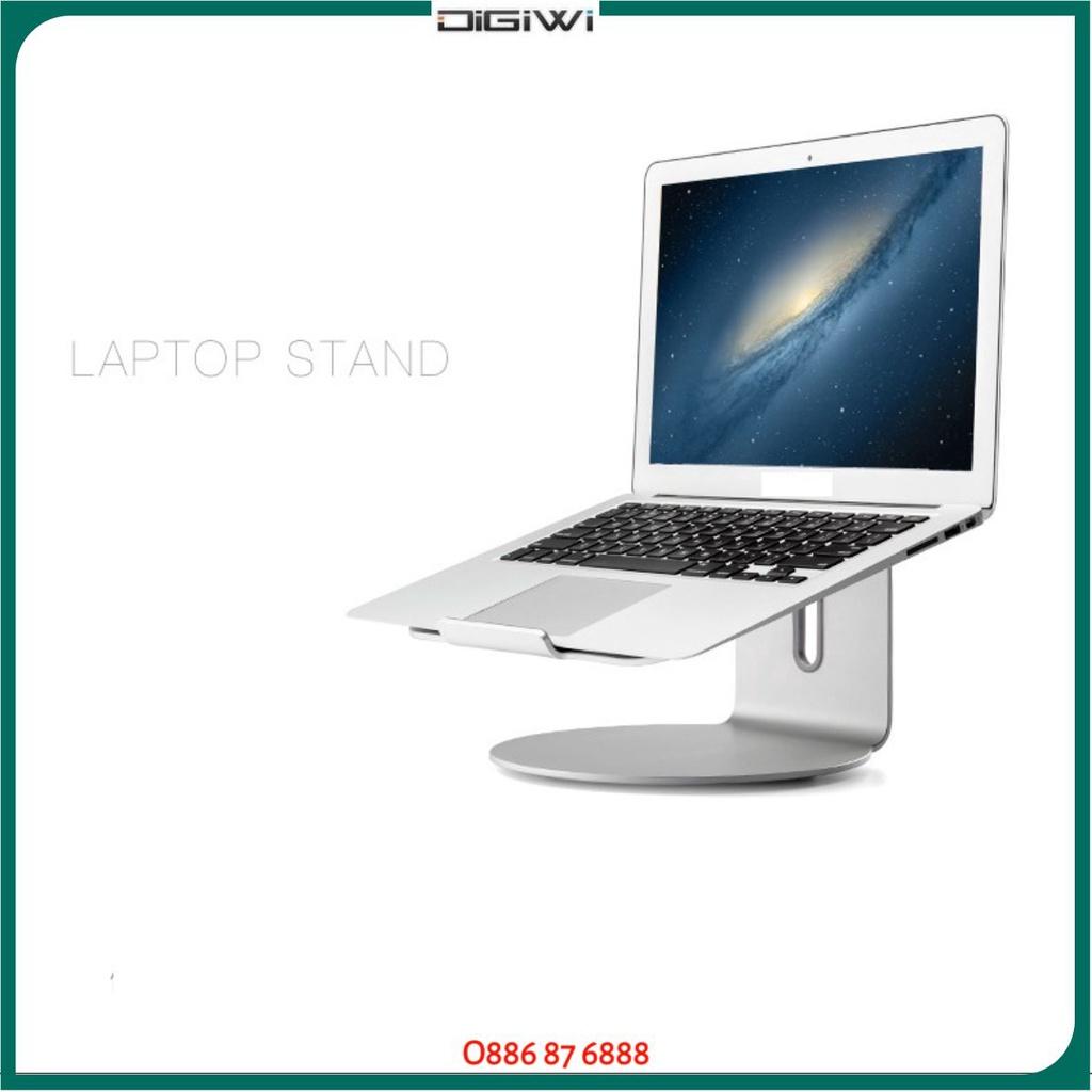 Giá đỡ nhôm kiêm đế nâng Laptop stand xoay 360 độ A360 nhôm nguyên khối tản nhiệt, chân đế xoay 360 độ