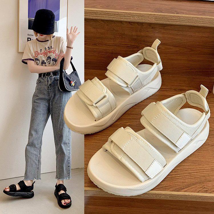 (2 Màu) Sandal nữ thời trang 2 quai đế cao 3cm Conichiii.b110