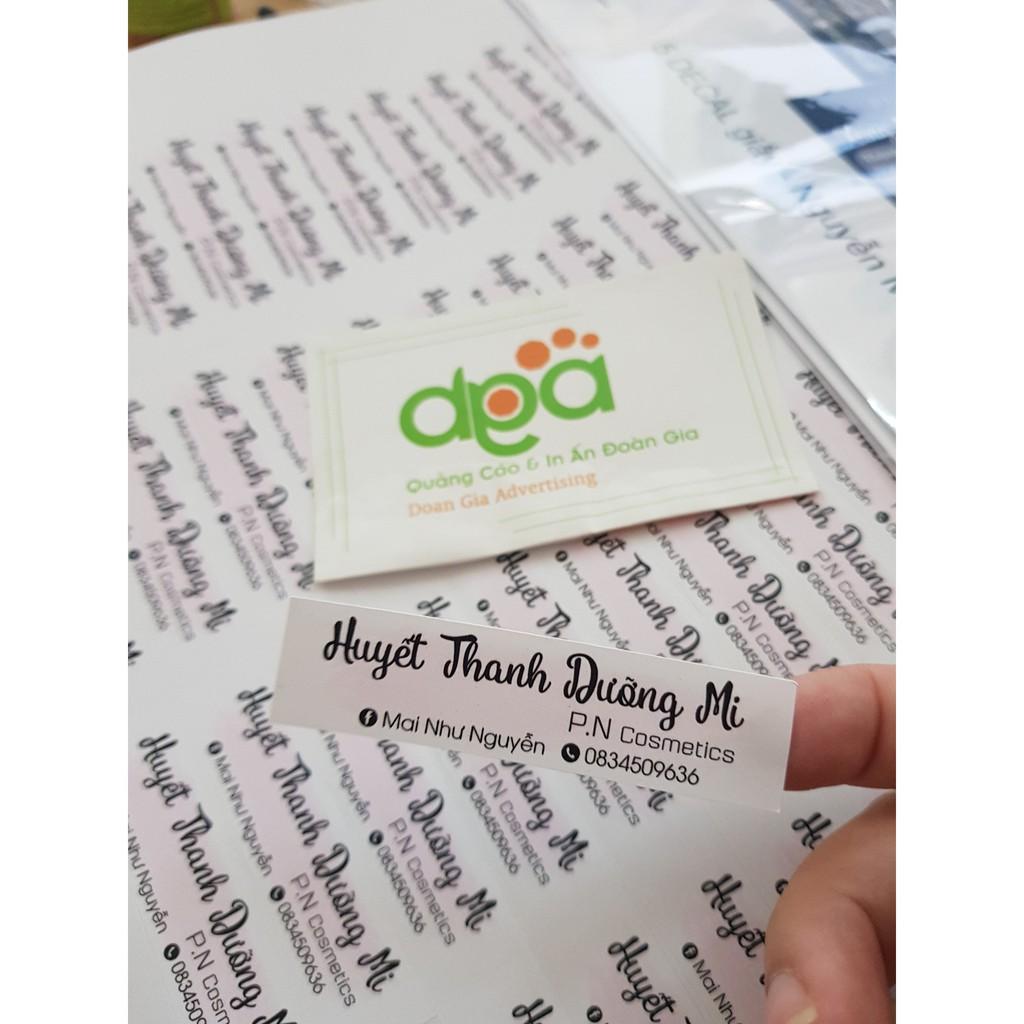 Decal bể niêm phong, bảo hành 2.5x1cm 1000 tem
