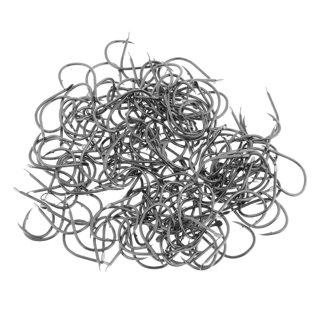 5 Boxes Fishing Hooks With Barbed Crab Hooks Outdoor Sports