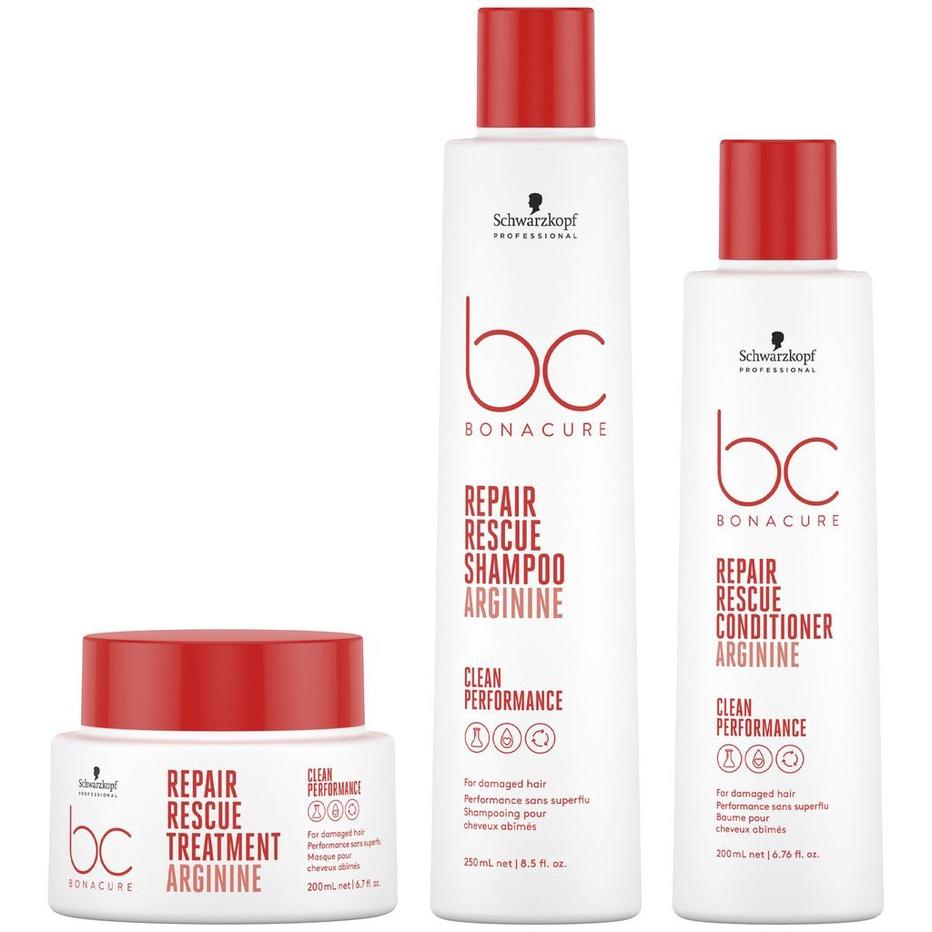 [+Tặng mũ trùm] DẦU GỘI - XÃ - DẦU HẤP SCHWARZKOPF BC REPAIR RESCUE PHỤC HỒI TÓC HƯ TỔN