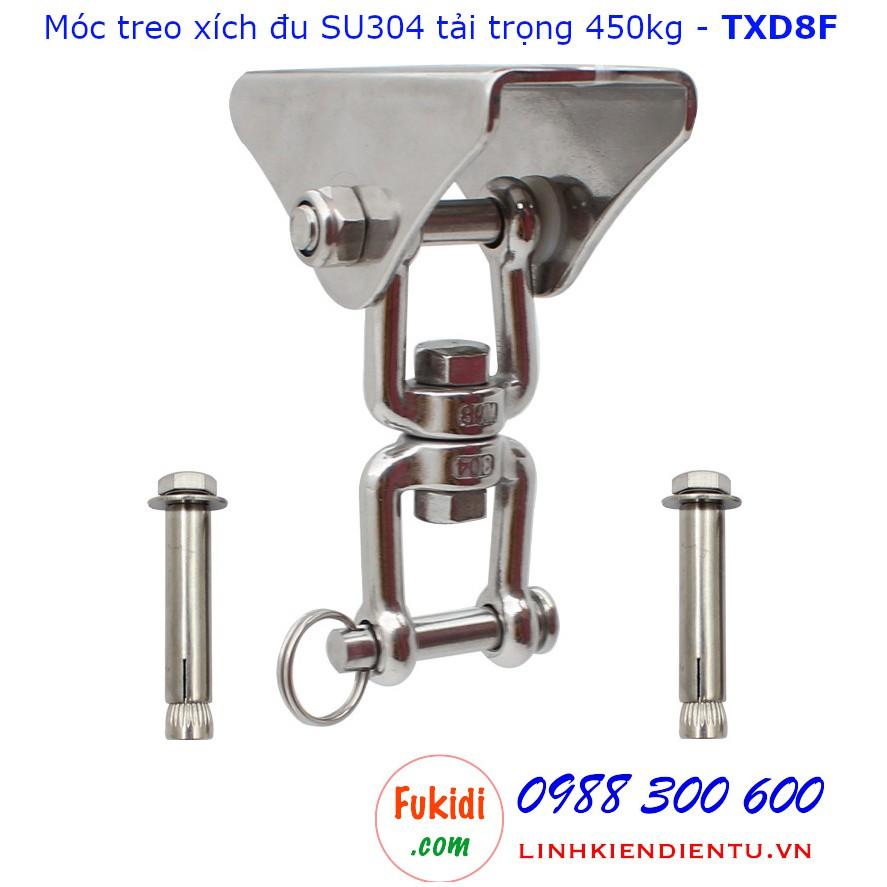 Móc treo xích đu, treo ghế đu, hình nỉa SU304 tải 450kg - TXD8F