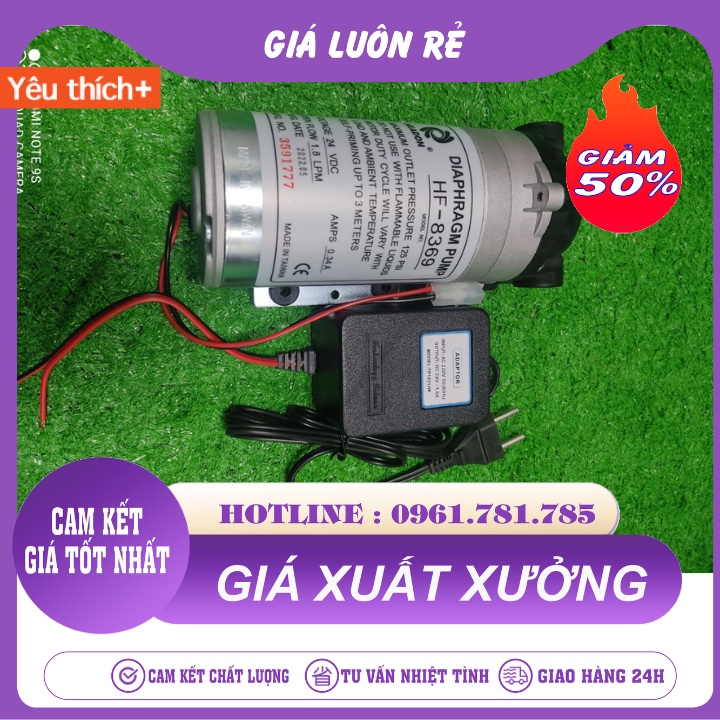 Bơm Ro 8369 Headon Bảo Hành 12 Tháng Chất Liệu Sắt, Nhôm, Đồng, Nhựa, Cao Su