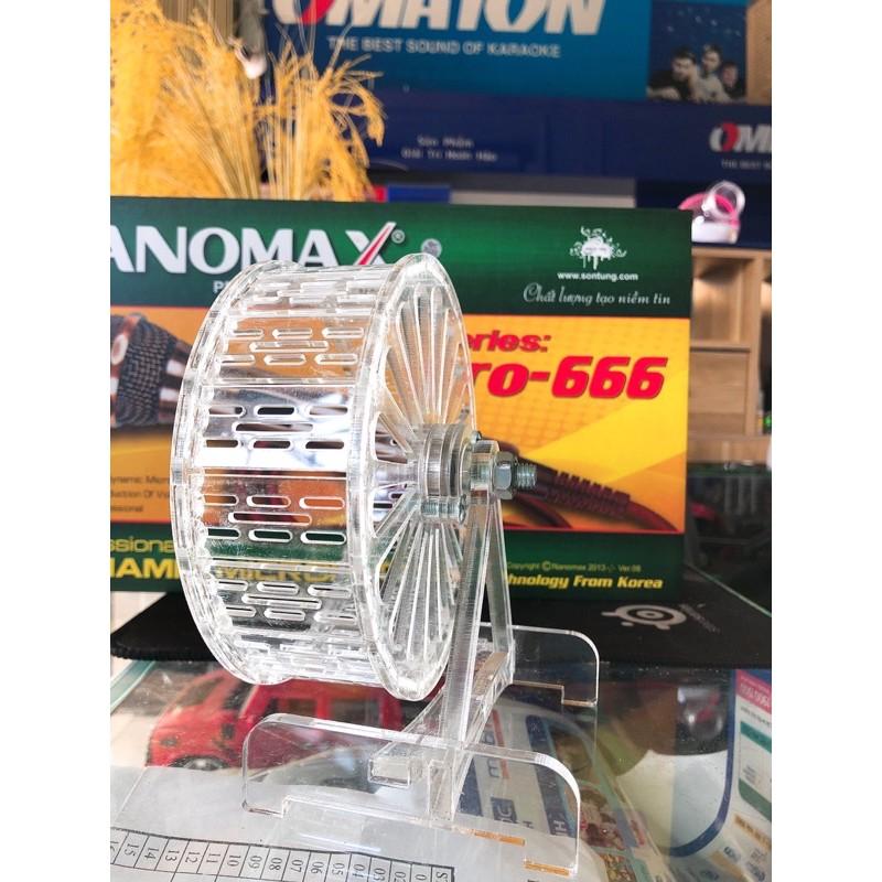 Vòng quay trong suốt, hamster Wheel, Size S D 12.5cm