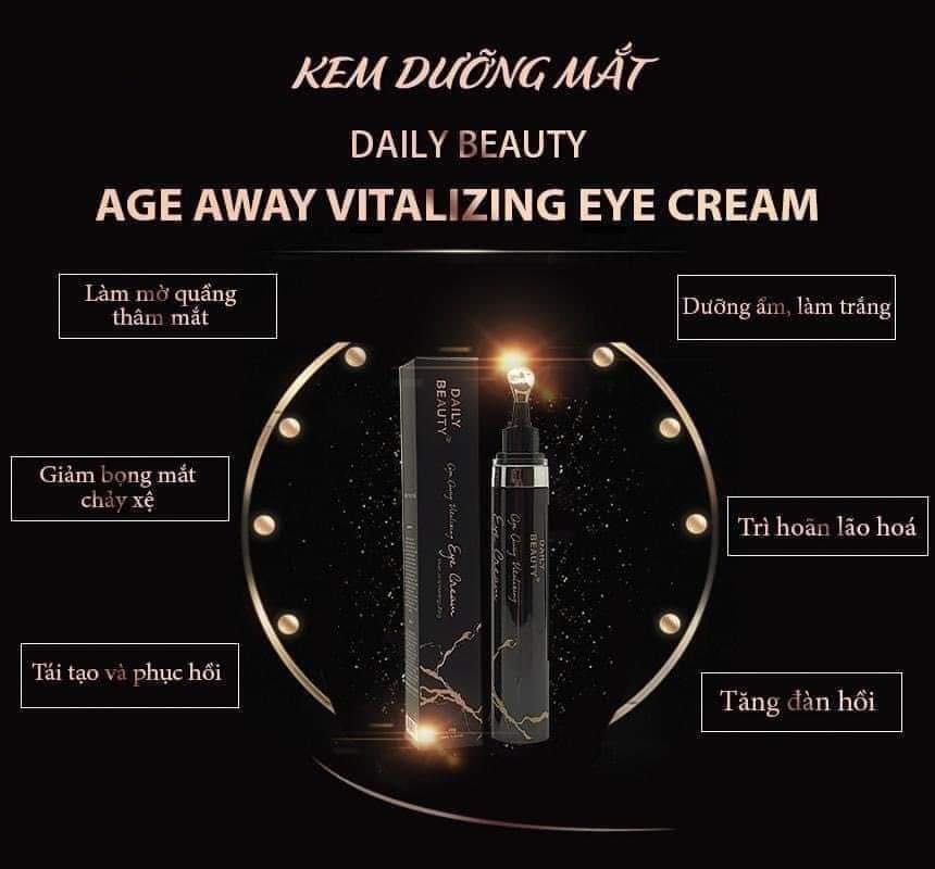 Kem dưỡng mắt Daily Beauty Age Away Vitalizing Eye Cream R&amp;B Việt Nam phân phối độc quyền sản phẩm nhập khẩu từ Hàn Quốc