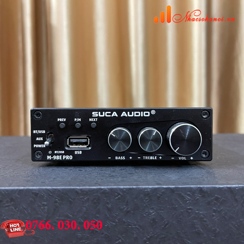 MINI AMPLY SUCA-AUDIO M98E PRO CÔNG SUẤT KHỦNG 160W x2-HÀNG CHÍNH HÃNG