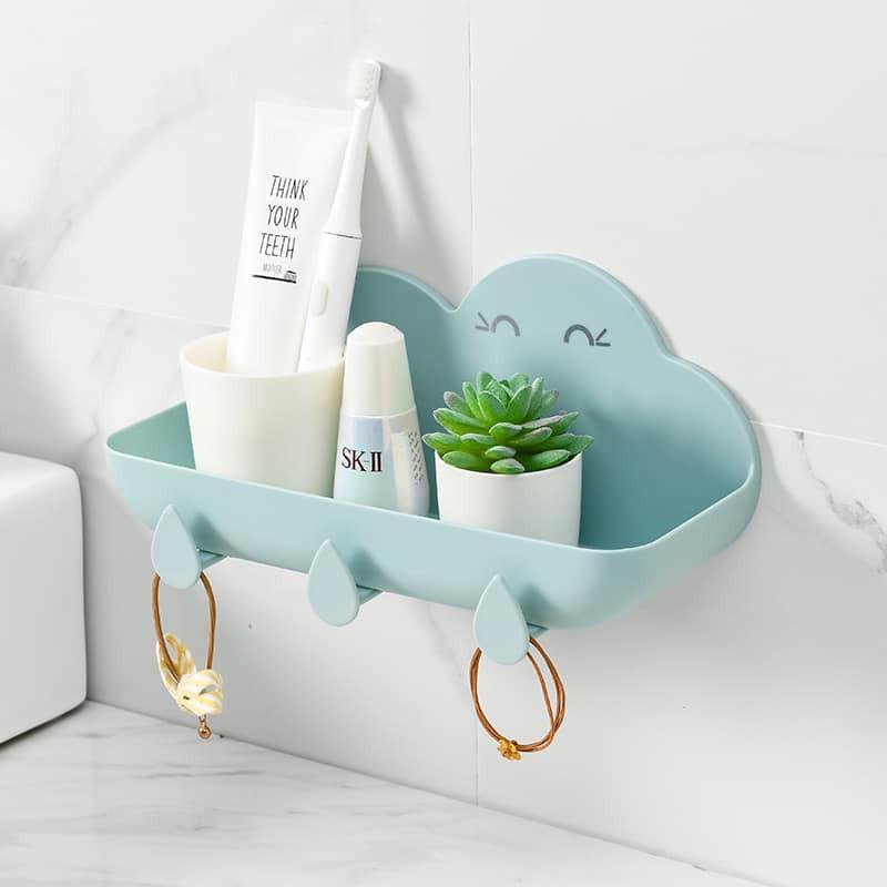 KỆ DÁN TƯỜNG NHÀ TẮM NHÀ BẾP HÌNH ĐÁM MÂY