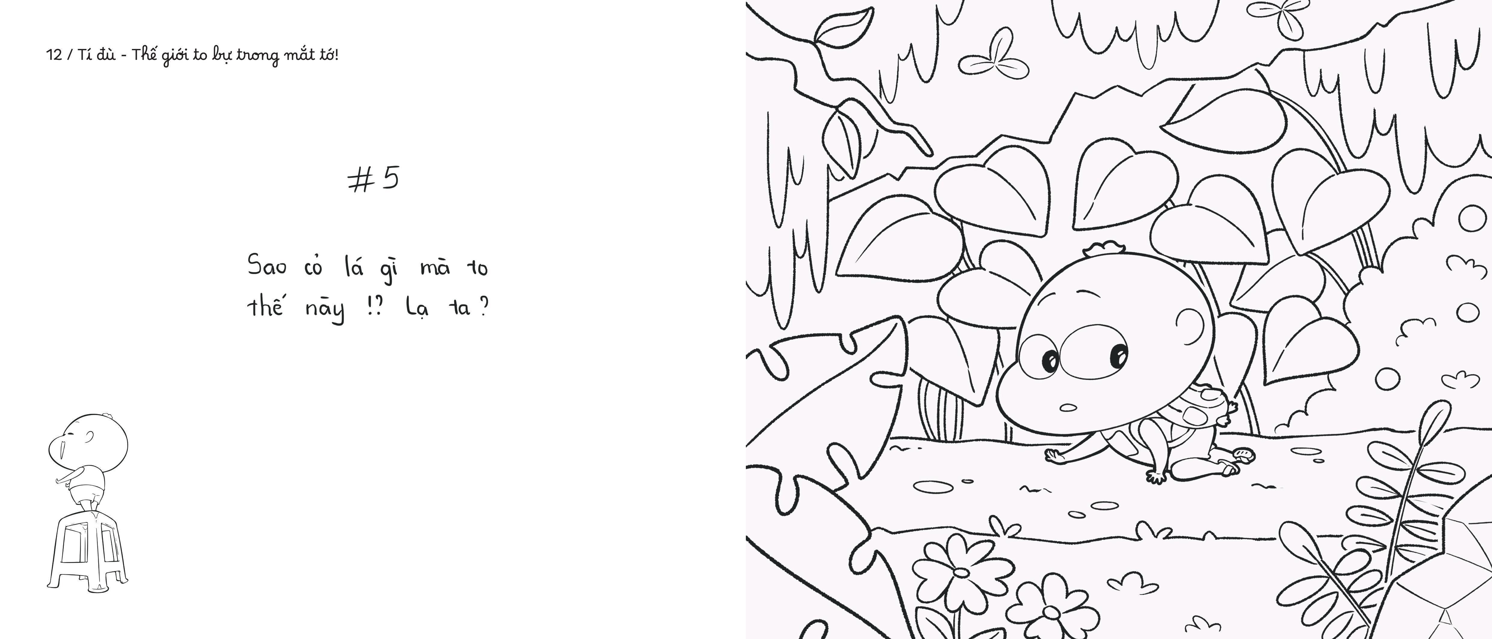 Sách - Tí Đù - Thế Giới To Bự Trong Mắt Tớ! - Sách Tô Màu