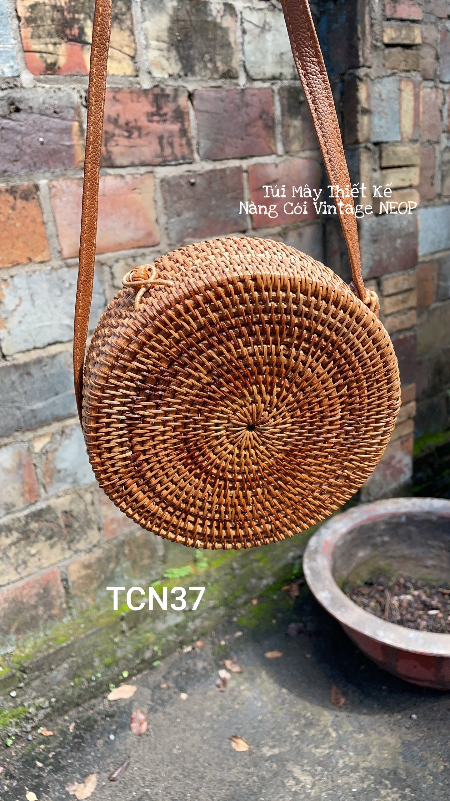 Túi Trống Mây Xiên Có Dây Đeo Chéo Size 18cm - TCN37