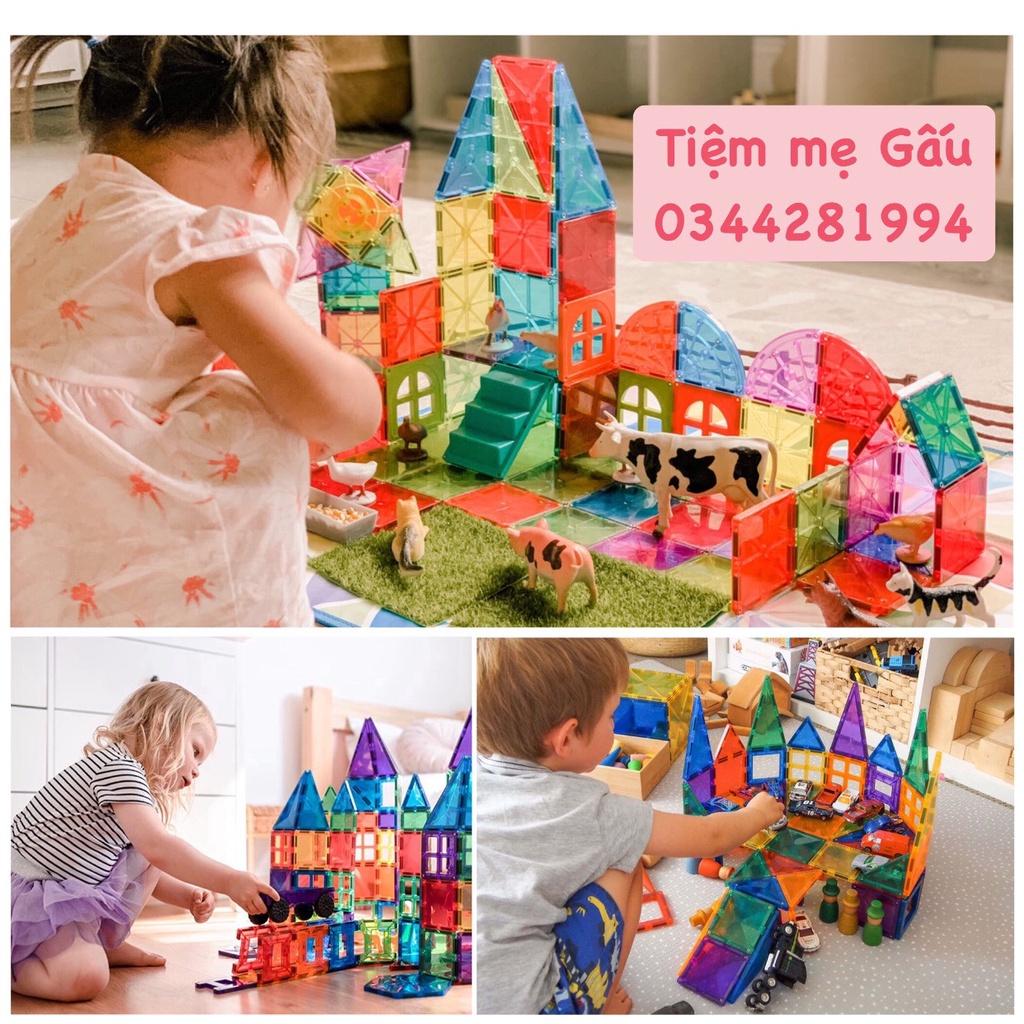 ĐỒ CHƠI GIÁO DỤC NAM CHÂM MAGIC MAGNETIC TILES PHIÊN BẢN CẦU VỒNG CAO CẤP