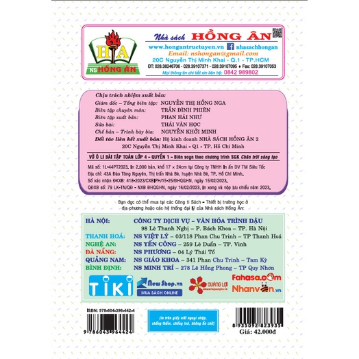 Vở ô li bài tập toán 4 - quyển 1
