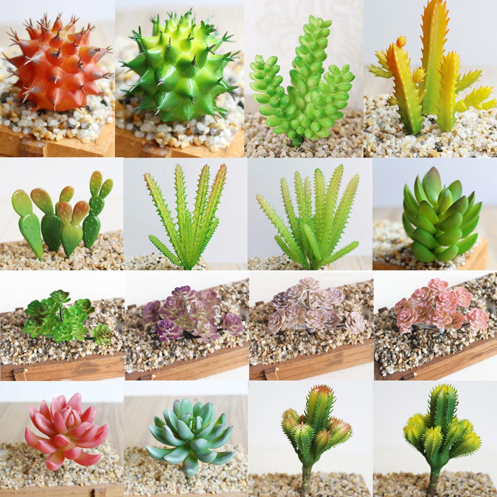 Cactus Artificial Plant Plastic Succulent Cactus Office Garden Home Plant #1