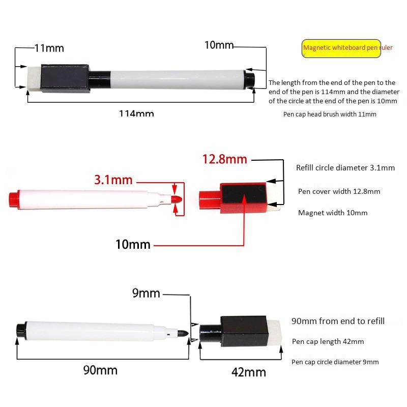 Set 24 Bút Lông Bảng Trắng Có Thể Tẩy Xóa 8 Màu Kèm Bút Cho Bé