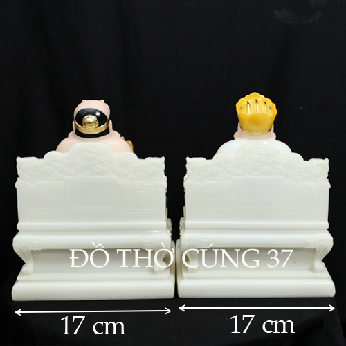 TƯỢNG THẦN TÀI THỔ ĐỊA MÀU VÀNG CAM - BỘT ĐÁ CAO CẤP - HÀNG NHẬP KHẨU