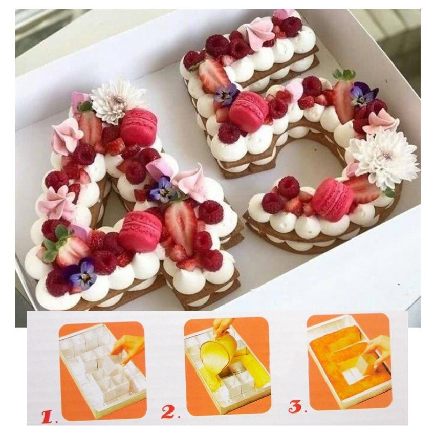 Khuôn Bánh Nhôm Bông Lan Kẹo Tạo Hình Chữ Và Số Đa Năng - MOUXEPCHU