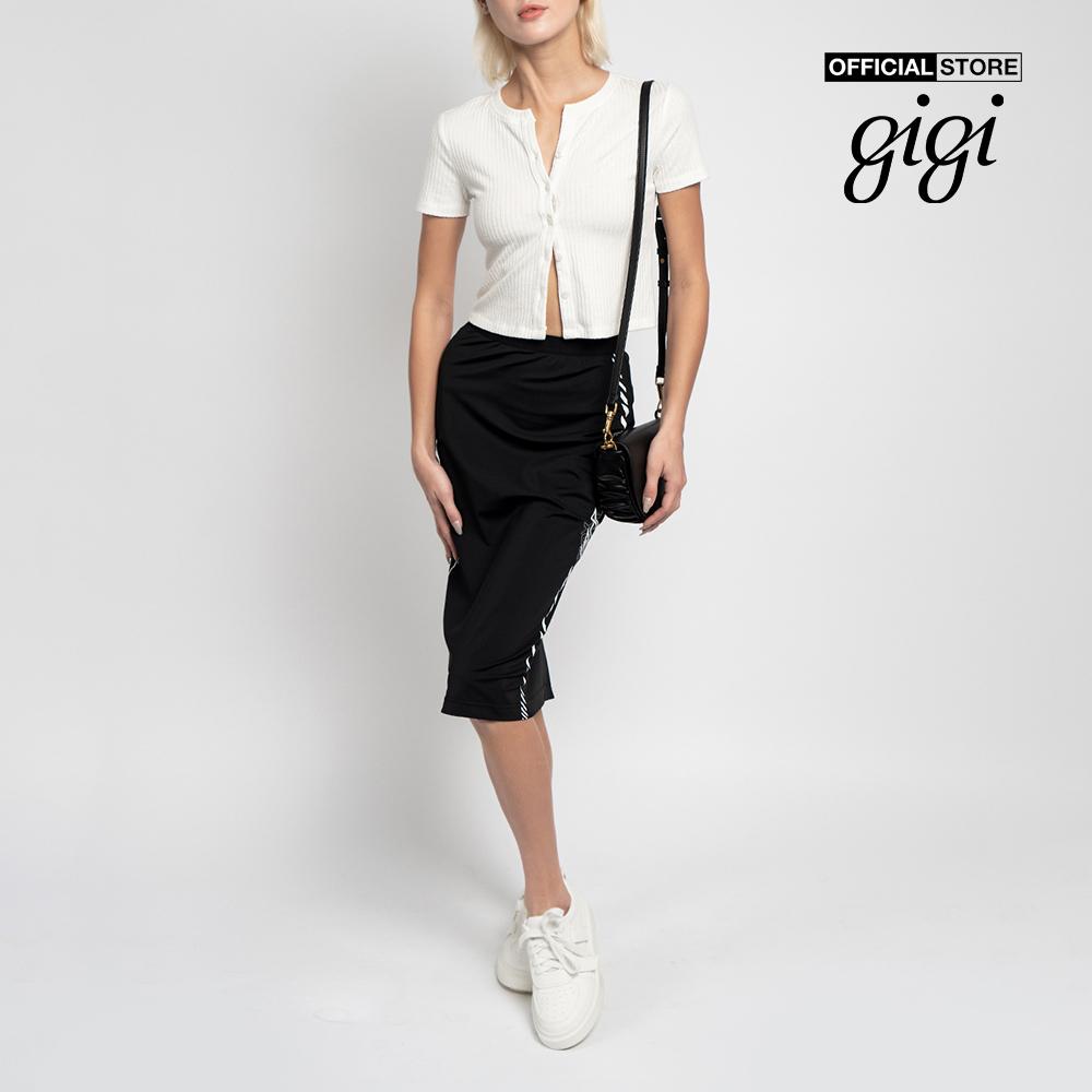 GIGI - Chân váy bút chì thể thao phối sọc G3302S212518