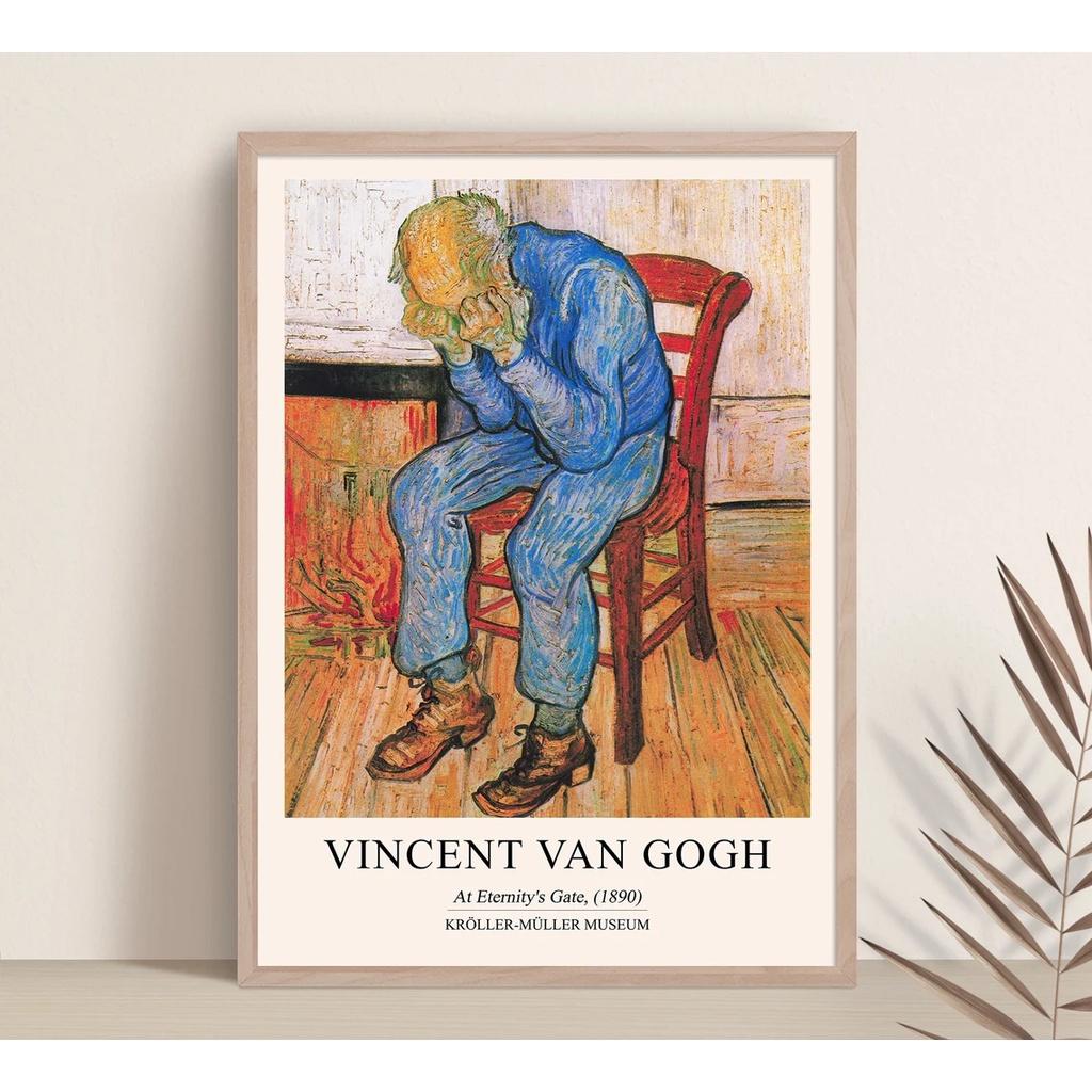 Tranh treo tường Van Gogh, Tiệm Tranh 91, tranh canvas bền nhẹ, tặng kèm đinh treo tranh, nhận in theo yêu cầu