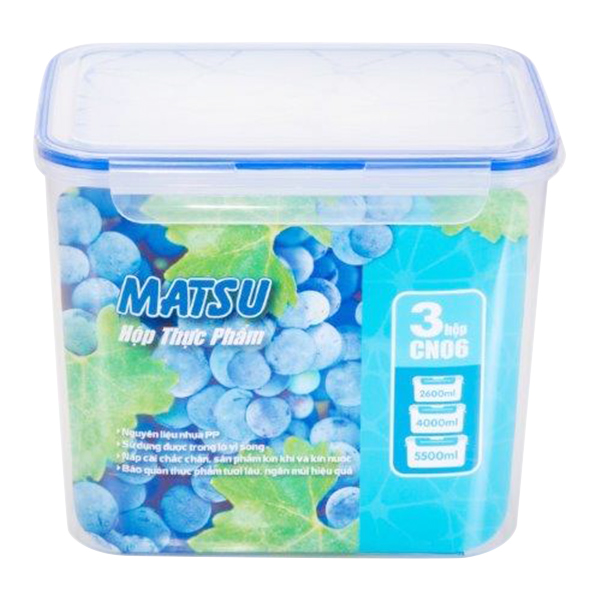 Bộ hộp nhựa Duy Tân Matsu CN06