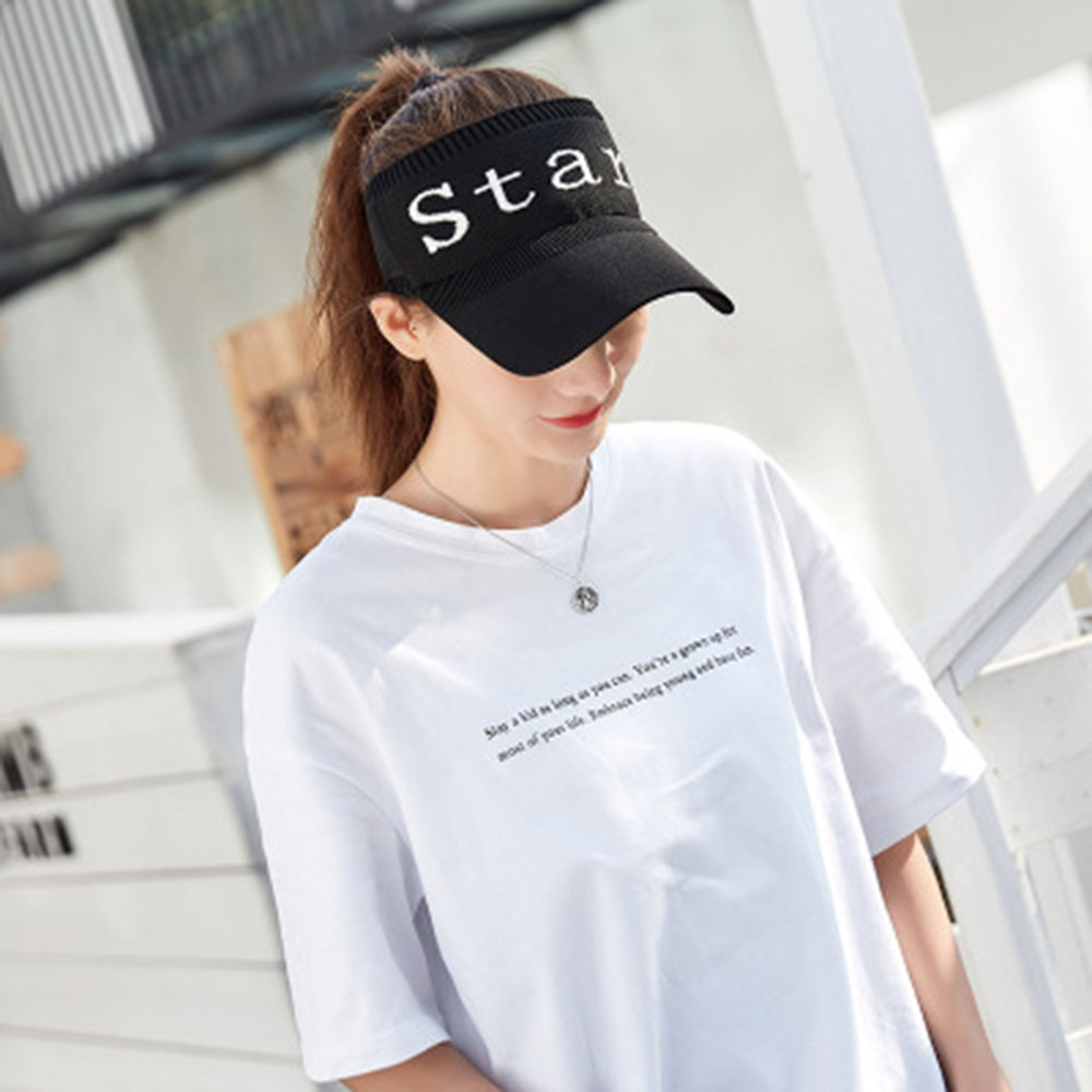 MŨ THỂ THAO NAM NỮ HỞ CHÓP CÓ CO DÃN NÓN CHỐNG NẮNG UNISEX THÊU CHỮ NHIỀU MÀU THOÁNG MÁT CÓ CO DÃN- SMICE HOUSE