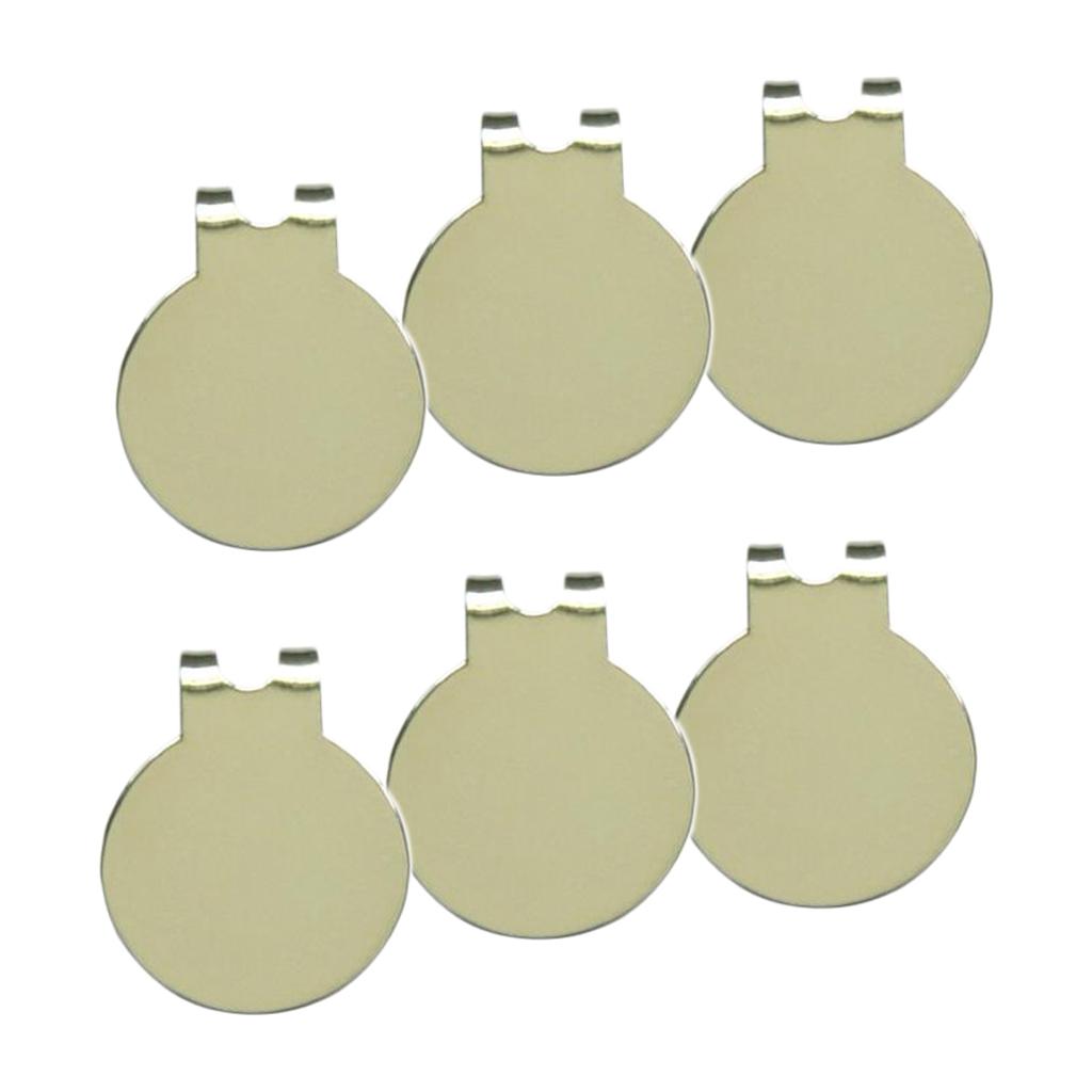 6Pcs/Set Golf Hat Clips - Heavy Duty Zinc Alloy