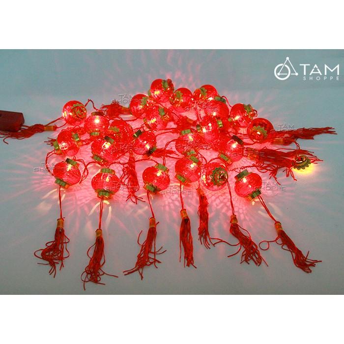 Dây đèn lồng đèn đỏ trang trí tết số 04