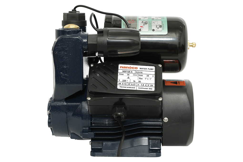 MÁY BƠM NƯỚC NÓNG TĂNG ÁP ĐIỆN TỬ NANOCO NSP128-A 128W- HÀNG CHÍNH HÃNG